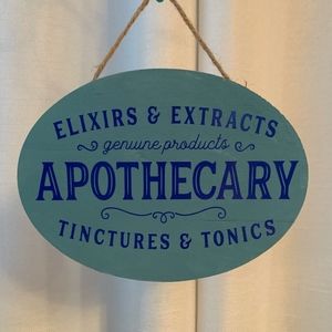 Apothecary Wood Sign